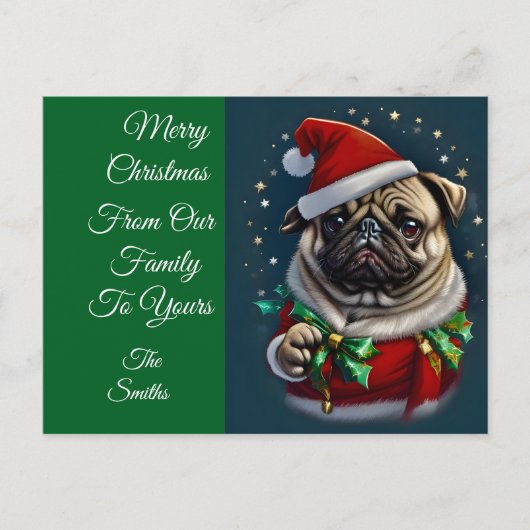 Cartes Pour Fêtes Annuelles Collection Puggy Claus (Devant)