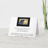 Cartes Pour Fêtes Annuelles Collection RAVEN STUDY (Dos)