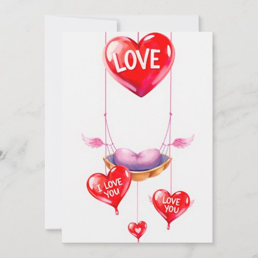 Cartes Pour Fêtes Annuelles Collection Saint-Valentin Amour & Cœurs ❤️ (Devant)