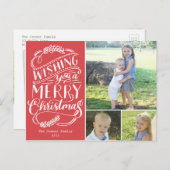 Cartes Pour Fêtes Annuelles Collection voeux de Noël (Devant / Derrière)