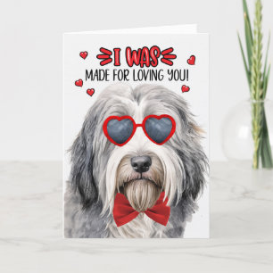 Cartes Pour Fêtes Annuelles Collie Chien plié fait pour vous aimer Valentine