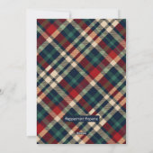 Cartes Pour Fêtes Annuelles Collie frontalier dans la forêt russe de neige heu (Dos)