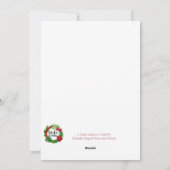 Cartes Pour Fêtes Annuelles Collier de Noël hawaïen  (Dos)