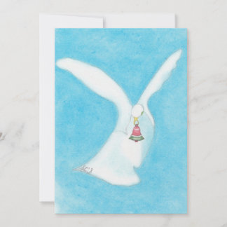 Cartes Pour Fêtes Annuelles Colombe de Noël avec Cloche