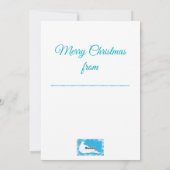 Cartes Pour Fêtes Annuelles Colombe de Noël avec Cloche (Dos)