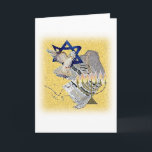 Cartes Pour Fêtes Annuelles Colombe Tallit Menorah avec l'arrière - plan<br><div class="desc">Cette belle conception incorpore le Magan David,  colombe,  Tallit et Menorah - avec l'arrière - plan.</div>