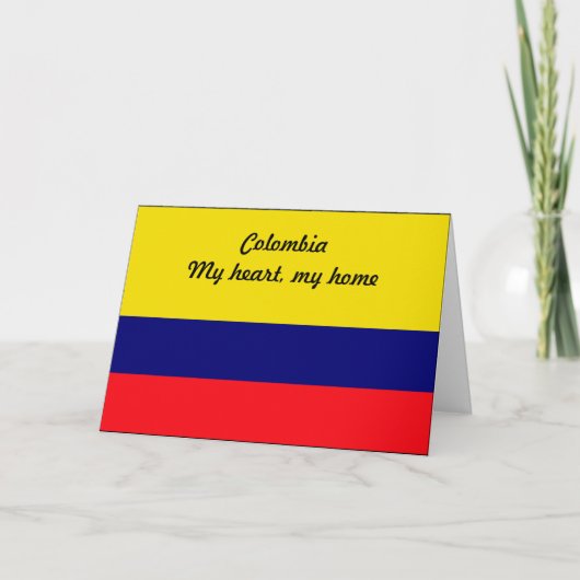 Cartes Pour Fêtes Annuelles Colombie (Devant)