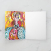 CARTES POUR FÊTES ANNUELLES COLOMBINA LADY AVEC MASQUE VÉNITIENNE MASQUÉRADE (Intérieur)