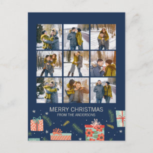 Cartes Pour Fêtes Annuelles Coloré Retro Noël boîte cadeau 9 Photo