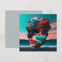 Colored skull