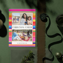 Colorful Bright 4 photo Modern Christmas