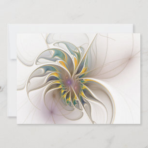 Cartes Pour Fêtes Annuelles Colorful fractal ornament. Flower art