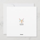 Cartes Pour Fêtes Annuelles Colourful Reindeer (Dos)