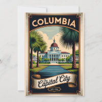 Columbia Caroline du Sud vintage La ville capitale