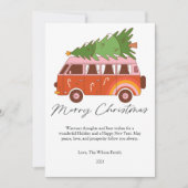 Cartes Pour Fêtes Annuelles Combi Plat Noël Rétro (Devant)