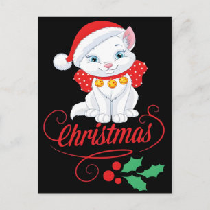 Cartes Pour Fêtes Annuelles Comfort Colors® Arbre de Noël et Chat 2025