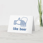 Cartes Pour Fêtes Annuelles Comme la bière (Devant)