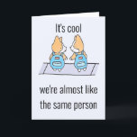 Cartes Pour Fêtes Annuelles Comme Twins Funny Birthday Humour Card<br><div class="desc">Comme Twins Funny Birthday Humour Card by THEORY OF HUMOUR Greeting Cards.</div>