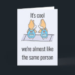 Cartes Pour Fêtes Annuelles Comme Twins Funny Birthday Humour Card<br><div class="desc">Comme Twins Funny Birthday Humour Card by THEORY OF HUMOUR Greeting Cards.</div>