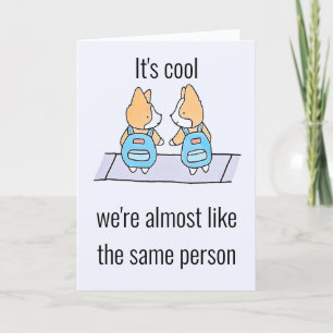 Cartes Pour Fêtes Annuelles Comme Twins Funny Birthday Humour Card