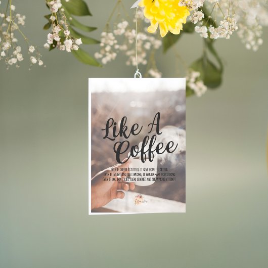 Cartes Pour Fêtes Annuelles Comme un café