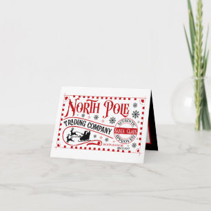 Cartes Pour Fêtes Annuelles Compagnie de négoce du pôle Nord