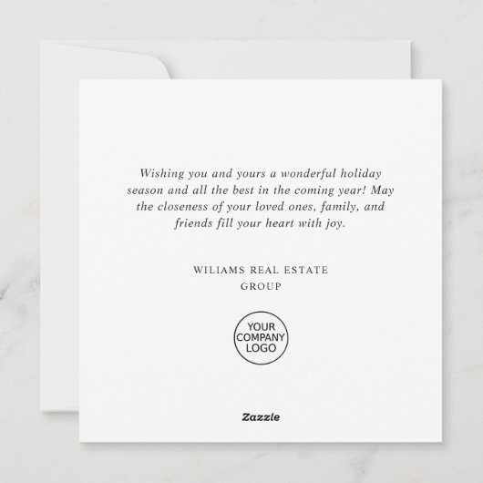 Cartes Pour Fêtes Annuelles Composition de Noël bohème élégante pour les entre (Dos)