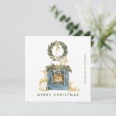 Cartes Pour Fêtes Annuelles Composition de Noël bohème Salaire d'entreprise (Debout devant)