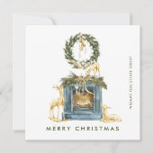 Cartes Pour Fêtes Annuelles Composition de Noël bohème Salaire d'entreprise (Devant)