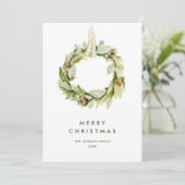 Cartes Pour Fêtes Annuelles Composition élégante de l'arbre de Noël de Bohême (Debout devant)