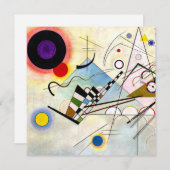 Cartes Pour Fêtes Annuelles Composition Kandinsky 8 (Devant / Derrière)