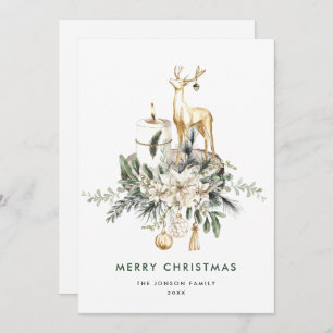 Cartes Pour Fêtes Annuelles Composition minimaliste neutre de Noël de Boho