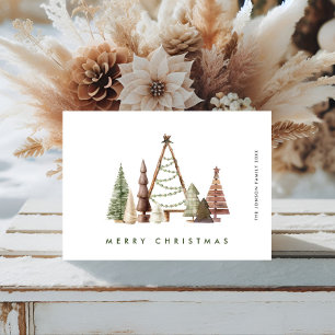 Cartes Pour Fêtes Annuelles Composition minimaliste neutre de Noël de Boho