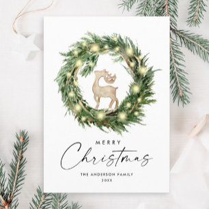 Cartes Pour Fêtes Annuelles Composition minimaliste neutre de Noël de Boho