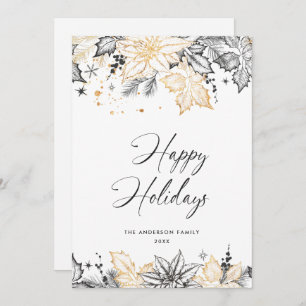 Cartes Pour Fêtes Annuelles Composition minimaliste neutre de Noël de Boho