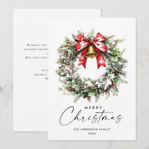 Cartes Pour Fêtes Annuelles Composition minimaliste neutre de Noël de Boho