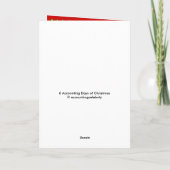 Cartes Pour Fêtes Annuelles Comptabilité Jours de Noël Comptable Joke Song (Dos)