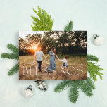 Cartes Pour Fêtes Annuelles Compter nos bénédictions<br><div class="desc">Compter nos bénédictions conception religieuse de Noël</div>