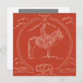 Cartes Pour Fêtes Annuelles Comté d'Osage Invite (Devant / Derrière)