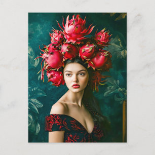 Cartes Pour Fêtes Annuelles Concept de mode au fruit du dragon