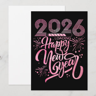 Cartes Pour Fêtes Annuelles Conception audacieuse de Nouvel An avec feux d'art