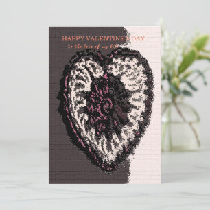 Cartes Pour Fêtes Annuelles "Conception cardiaque personnalisée Valentines Jou
