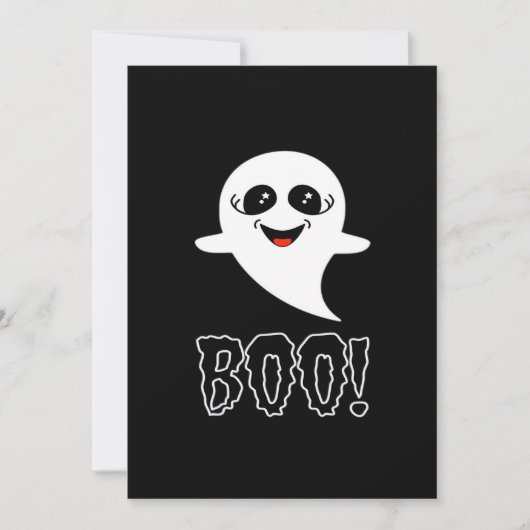 Cartes Pour Fêtes Annuelles Conception classique de Boo Little Halloween (Devant)