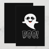 Cartes Pour Fêtes Annuelles Conception classique de Boo Little Halloween (Devant / Derrière)