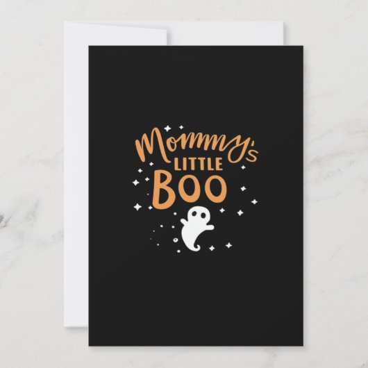 Cartes Pour Fêtes Annuelles Conception classique Halloween de petit Boo de Mam (Devant)