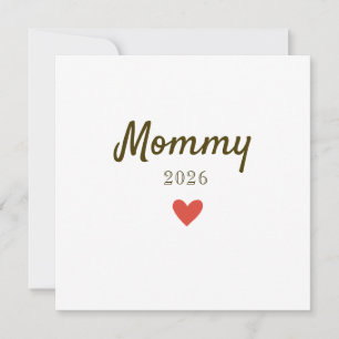 Cartes Pour Fêtes Annuelles Conception d'amour de nouvelle maman personnalisée