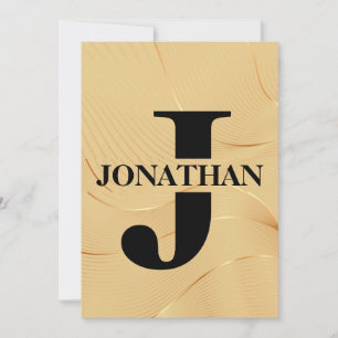 Cartes Pour Fêtes Annuelles Conception d'appréciation de nom initial de papa e