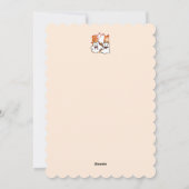 Cartes Pour Fêtes Annuelles Conception de chat d'Halloween mignonne d'activité (Dos)