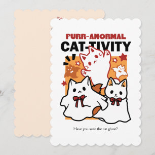 Cartes Pour Fêtes Annuelles Conception de chat d'Halloween mignonne d'activité