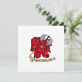 Cartes Pour Fêtes Annuelles Conception de dés barbares (Debout devant)